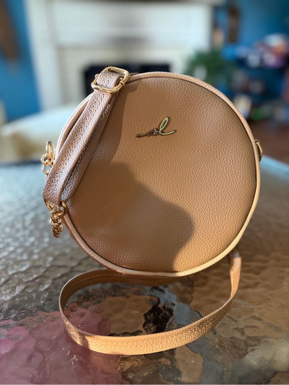 Naty London Crossbody Bag with Gold Accent